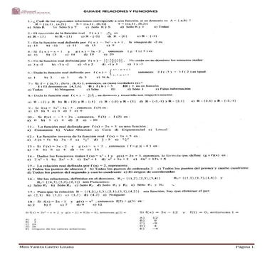 Guia de relaciones y funciones psu