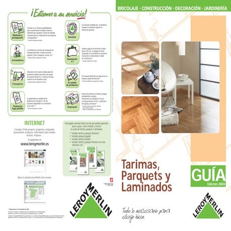 Guia de tarimas parque y laminados