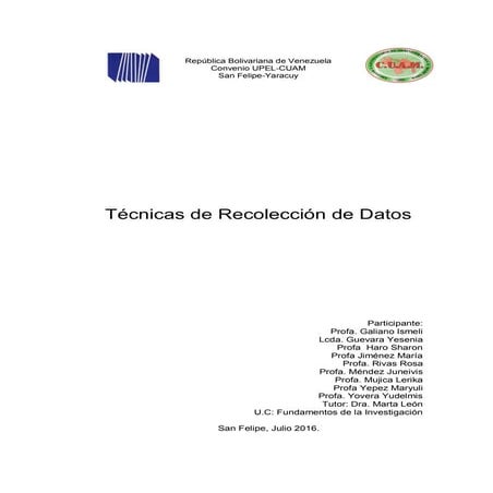 Guia de tecnicas de recoleccion de datos