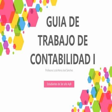 Guia de estudio contabilidad didáctica i | PDF