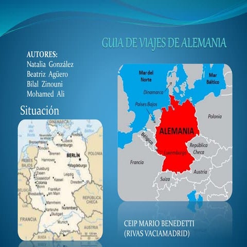 Niños y niñas de 5º CEIP Mario Benedetti presentan: Guía de viaje de Alemania