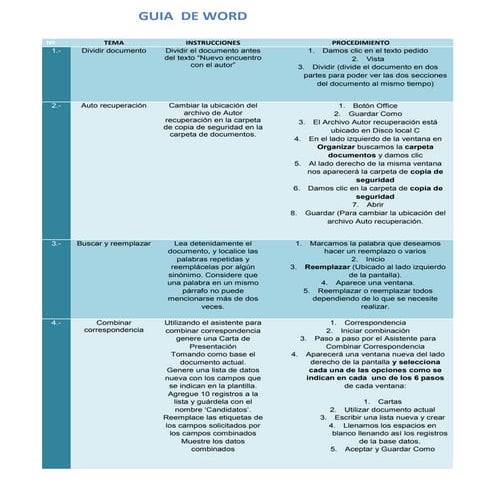 Guia de word