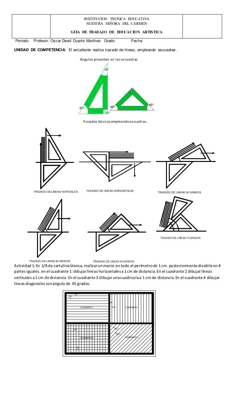 ángulo De 30 Grados Con Escuadras Guia dibujo tecnico carga blog