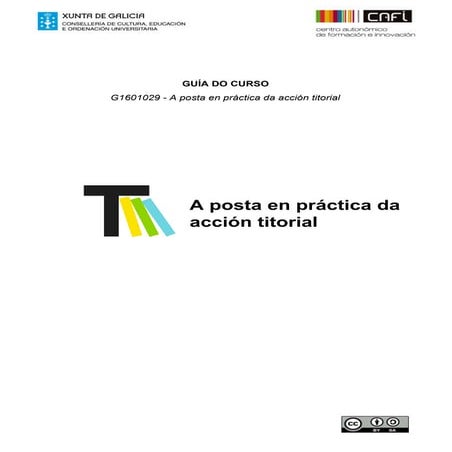 Guía didáctica: A posta en práctica da acción titorial
