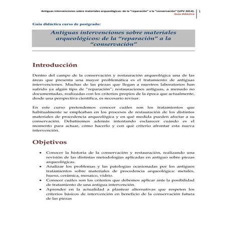 Guia didáctica antiguas intervenciones
