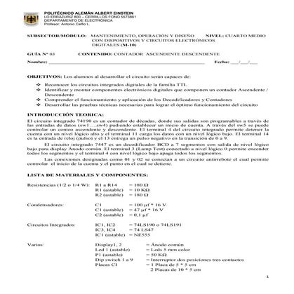 contador ascendente descendente