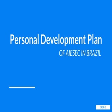 PDP 2020 - AIESEC in Brazil