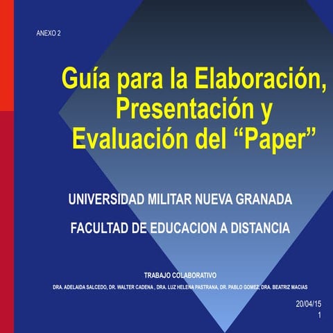 Guia elaboracion paper