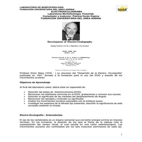 Guia electrooculograma  powerlab