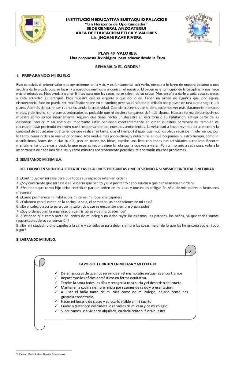Guia El Orden