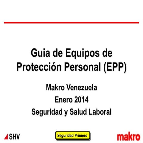 Guia equipos de protección persona 2014l