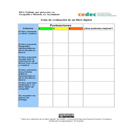 Guía de evaluación de un libro digital