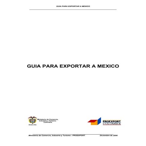 Guia exportar mexico