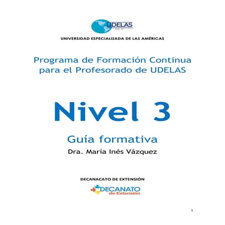 Guia formativa nivel 3