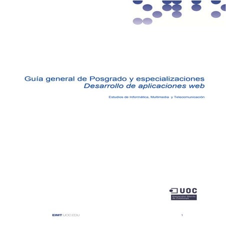 Guía para estudiantes del Posgrado en Desarrollo de aplicaciones web