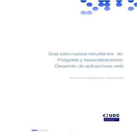 Guia para estudiantes del Posgrado en desarrollo de aplicaciones web.