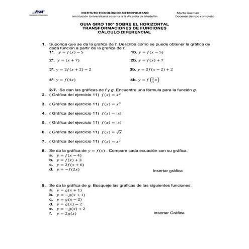 Guia giro 180° sobre el horizontal