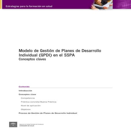 Modelo de Gestión de Planes de Desarrollo Individual (GPDI) en el SSPA - Conc...
