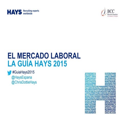Guia Hays del mercado laboral 2015 - http://guiasalarial.hays.es/