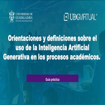 Orientaciones y definiciones sobre el  uso de la Inteligencia Artificial Gene...