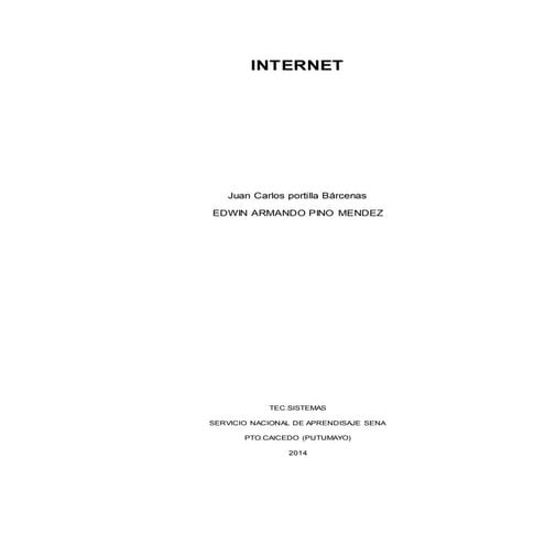 trabajo de ept el internet | PPTX