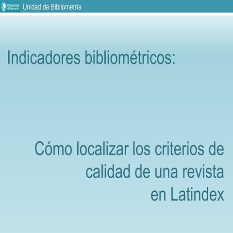 Guía Latindex