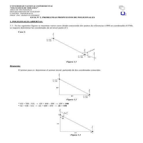Guia nº4. poligonales abiertas, cerradas y mixtas
