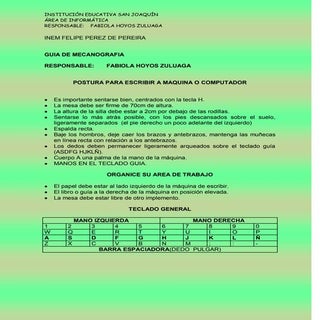 GUÍA Nº  4  MECANOGRAFIA
