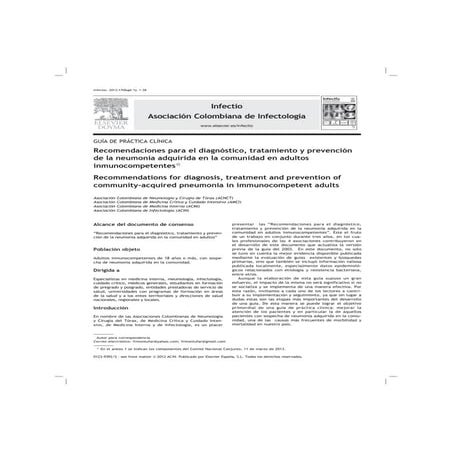 Guía De Neumonia Adquirida en la comunidad (NAC).