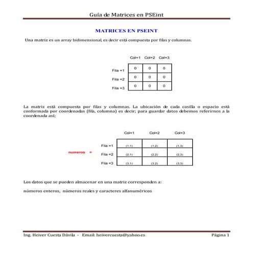 matrices con-pse int