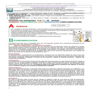 Guia no 3  La Evolución de las espe...