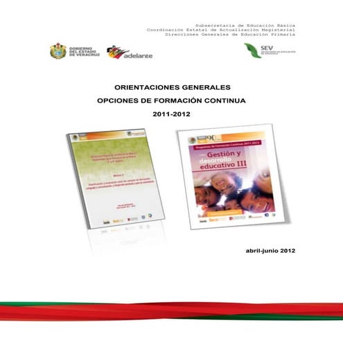 Guìa operativa primaria federal