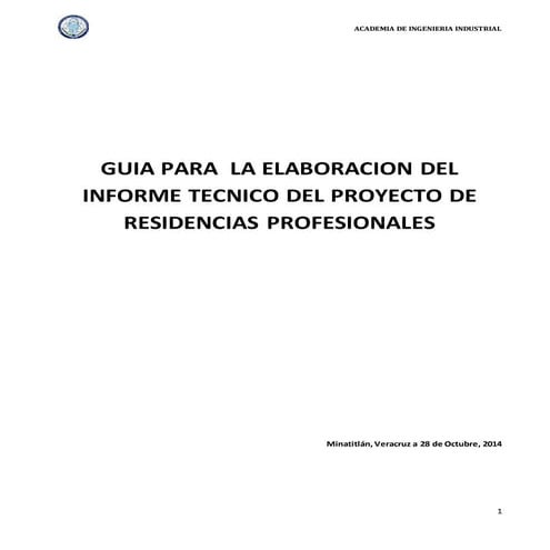 Guiap informetecnicoderesidenciaprofesional5 de nov.