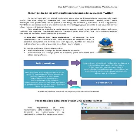 Como crear una cuenta Twitter y usarla con fines didacticos
