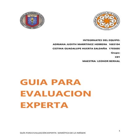 Guía paraevaluación experta | PDF