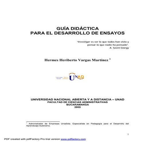 Guia para hacer ensayos