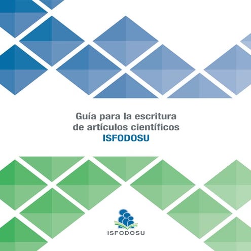 Guia para la escritura de articulos cientificos ISFODOSU