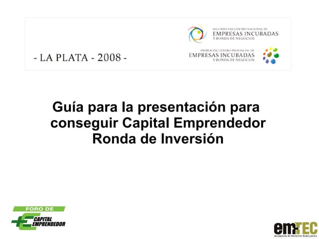 Guia Presentacion Ante Inversores