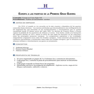 Guia primera guerra mundial