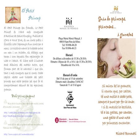 Guia princeps, princeses...i granotes