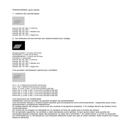 Guia rapida processing