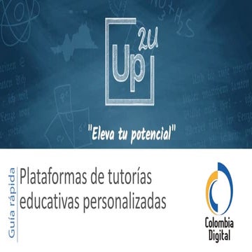 Plataforma de tutorías educativas personalizadas: Up2u