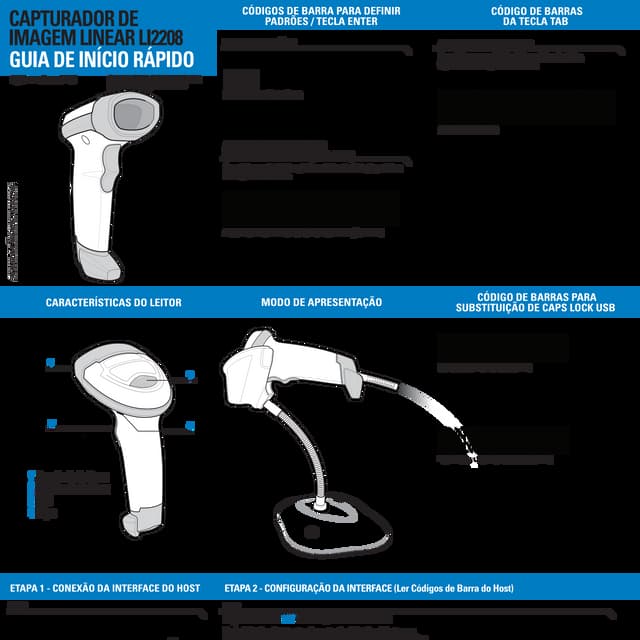 LI2208 - Guia Rápido para Leitor Zebra