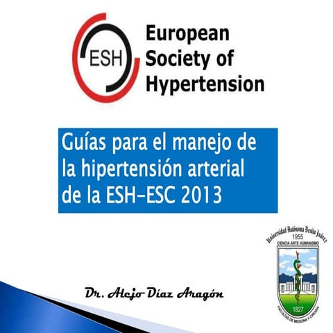 Guias europeas de hipertension 2013