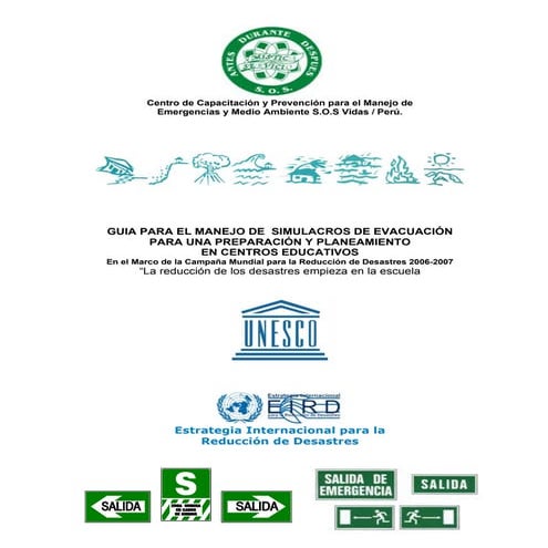 Guia simulacros colegios