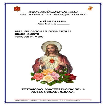 Guias religion grado 5