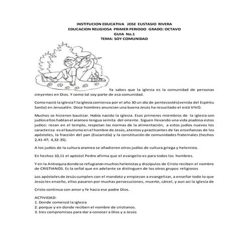 Guias religion octavo