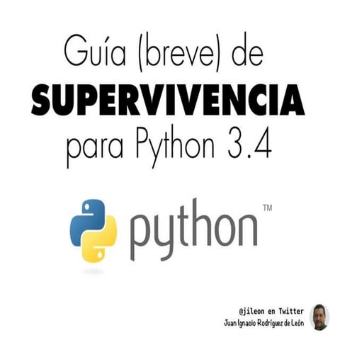 Guia (breve) de supervivencia a python 3