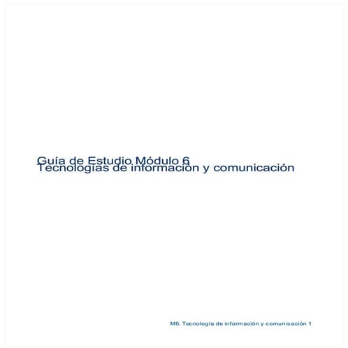 Guia  tecnologia de la informacion y comunicacion