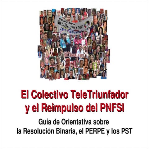 Guía TeleTriunfador para graduandos del PNFSI/PNFI de Misión Sucre